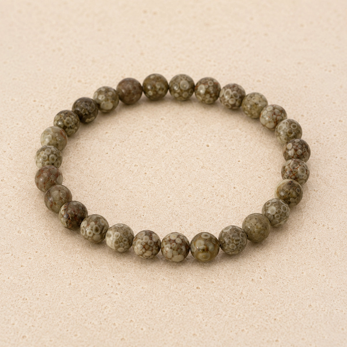 Maelys - Bracelet Agate Fossile